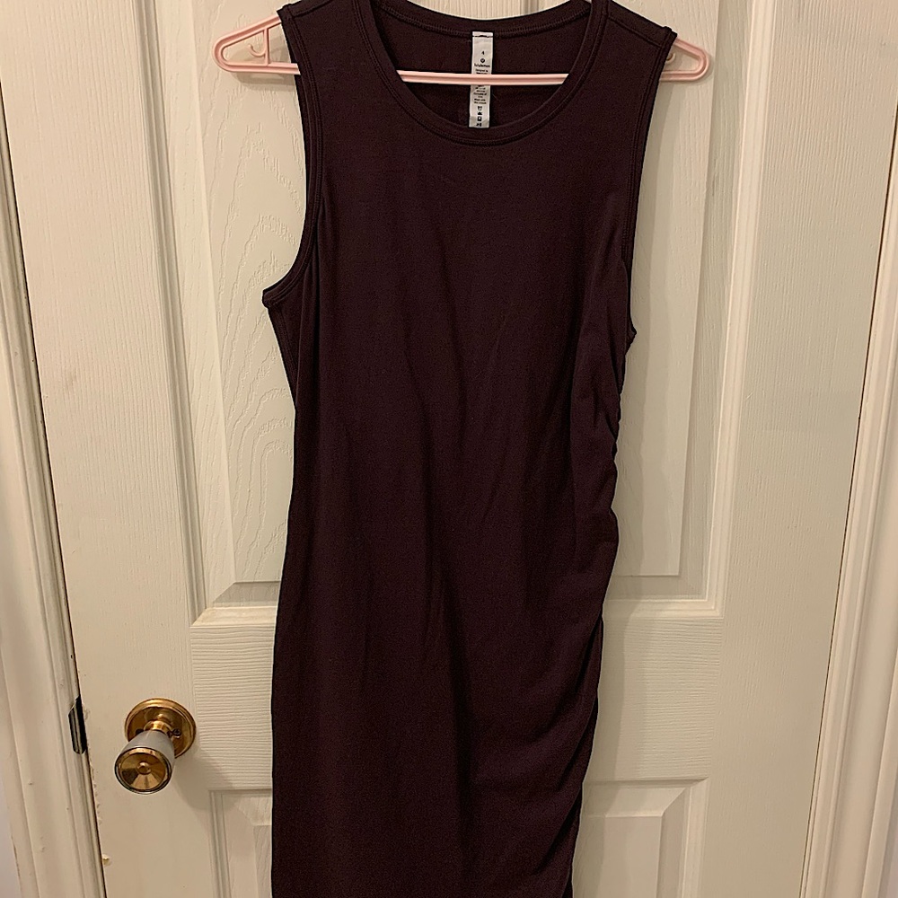 Sleeveless Midi Dress in Deep Plum - Unbranded